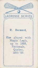 1910 Imperial Tobacco Lacrosse Color (C60) #79 R. Bernard Back